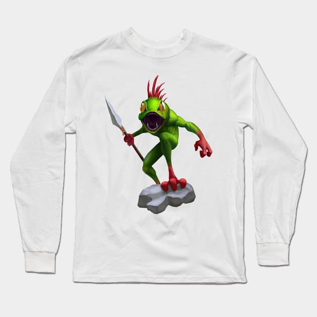 Murloc Long Sleeve T-Shirt by Red_Bakhmutov